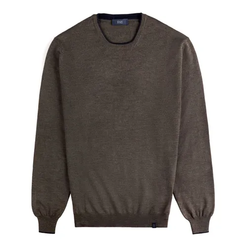 Knitwear > Round-neck Knitwear - - Fay - Modalova