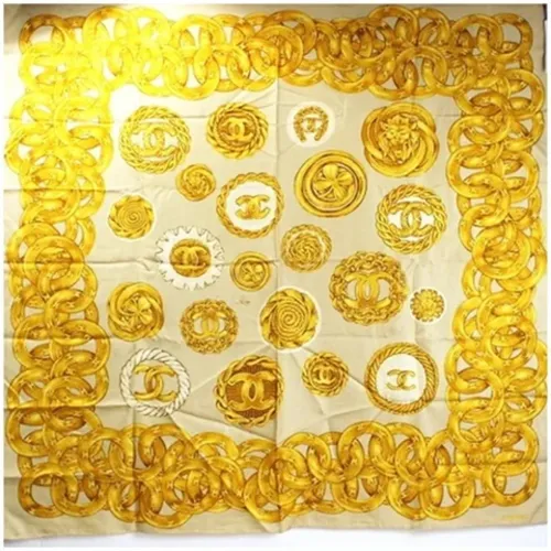 Pre-owned > Pre-owned Accessories > Pre-owned Scarves - - Chanel Vintage - Modalova