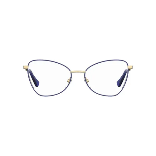 Blue Cateye Eyeglasses - Moschino - Modalova