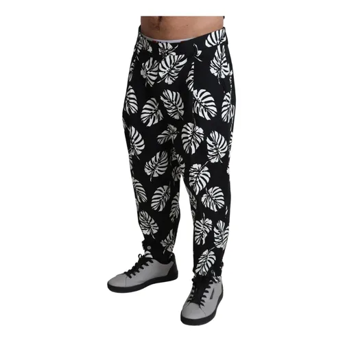 Gorgeous Palm Leaf Trousers - Dolce & Gabbana - Modalova