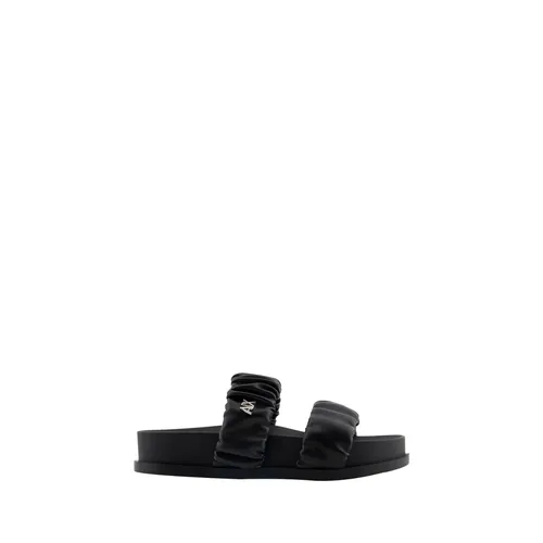 Black Crossed Strap Summer Sandals - Armani Exchange - Modalova