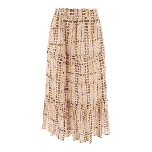 Falda Beige Elegante de Algodón - Marant étoile - Modalova
