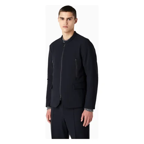 Stretch Compact Jacket - Emporio Armani - Modalova