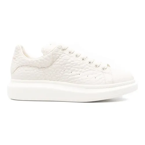 White Leather Sneakers for Men - Alexander McQueen - Modalova
