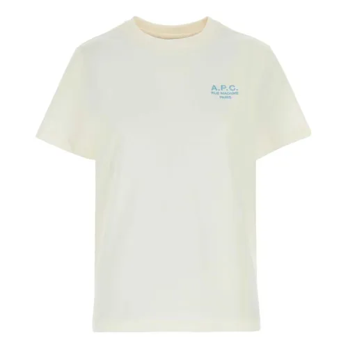 Cotton T-Shirt with Designers Code - A.p.c. - Modalova