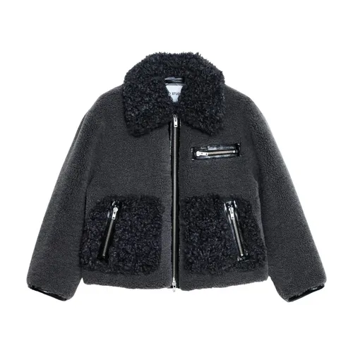 Jackets > Faux Fur & Shearling Jackets - - Stand Studio - Modalova