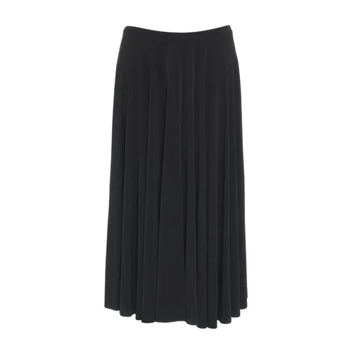 Elegant A-Line Midi Skirt Black - Norma Kamali - Modalova