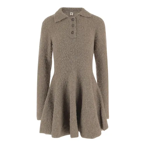 Wool Blend Dress With Collar - The Garment - Modalova