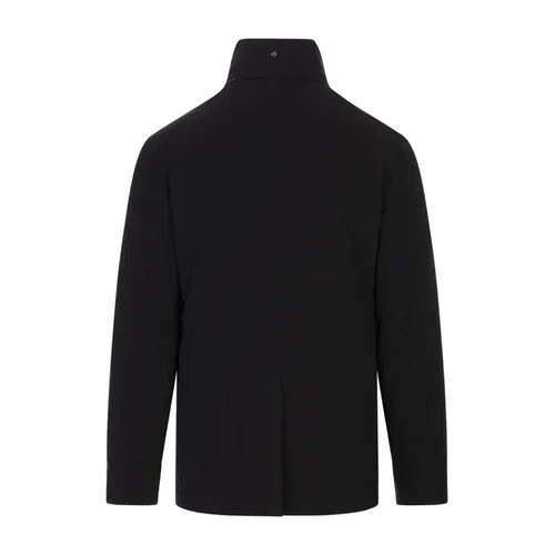 Blue Double-Layer Technical Fabric Coat - Montecore - Modalova