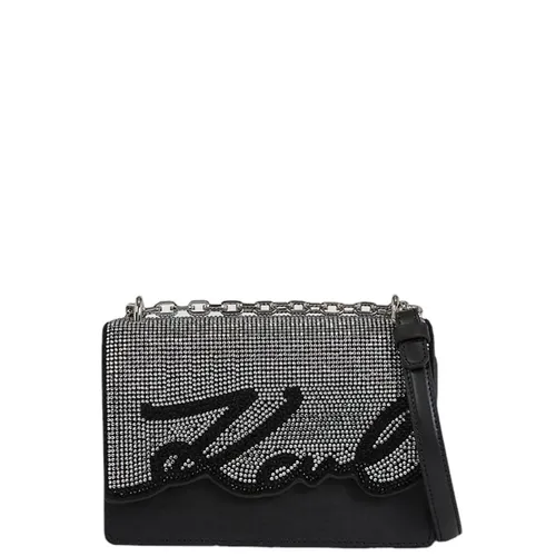 Signature Crystals Cross Body Bag - Karl Lagerfeld - Modalova
