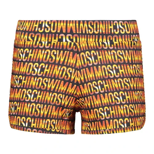 Logo Print Baumwollshorts - Moschino - Modalova