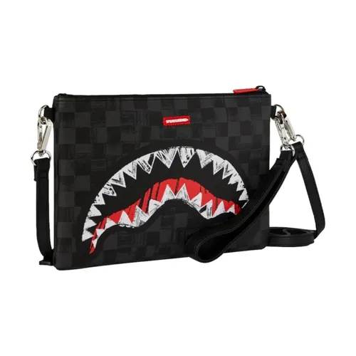Scribble Shark Crossover Clutch - Sprayground - Modalova