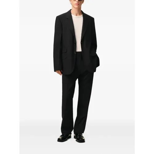 Wool Straight Trousers - Ami Paris - Modalova