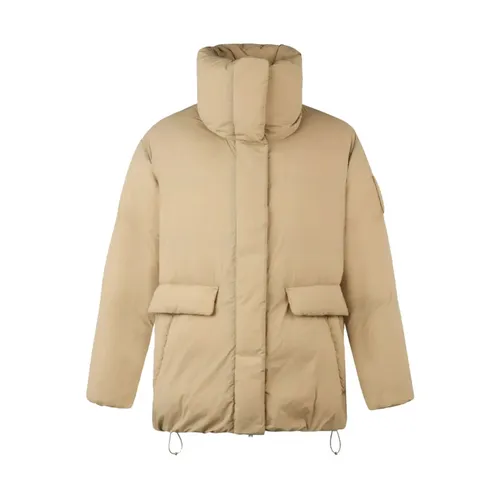 Beige Nylon Jacket with Down Filling - Moose Knuckles - Modalova