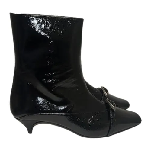 Patent Buckle Ankle Boot - Tiffi - Modalova