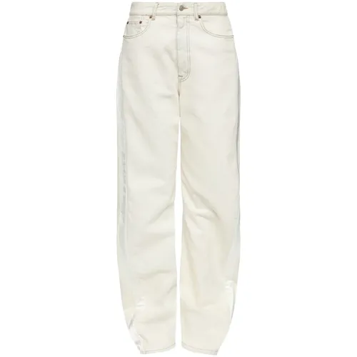 White Jeans Bianco Ss25 Stylish Fit - MM6 Maison Margiela - Modalova