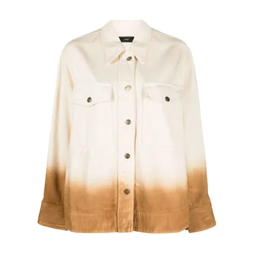 Ombré Effect Cotton Coat - Alanui - Modalova