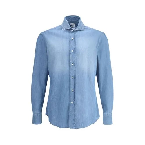 Shirts > Denim Shirts - - Brunello Cucinelli - Modalova