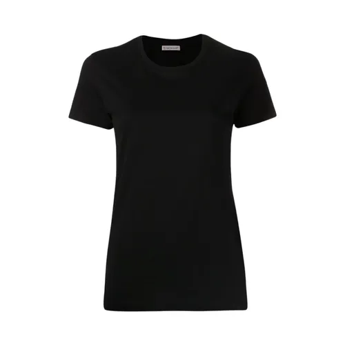 Moncler - Tops > T-Shirts - Black - Moncler - Modalova