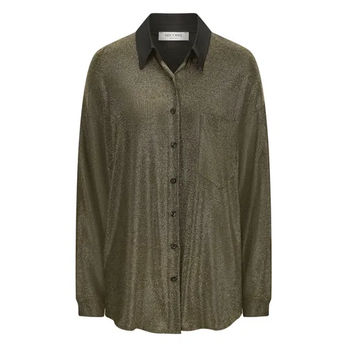 Oversized Hemd Lopawi Lamé Jersey - Nicowa - Modalova