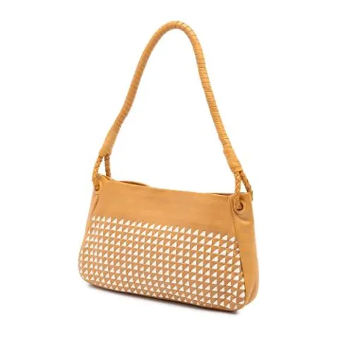 Pre-owned Leather Shoulder Bag - Bottega Veneta Vintage - Modalova
