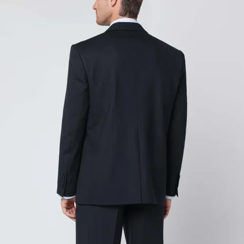 Blue Wool Blend Jacket - Lardini - Modalova
