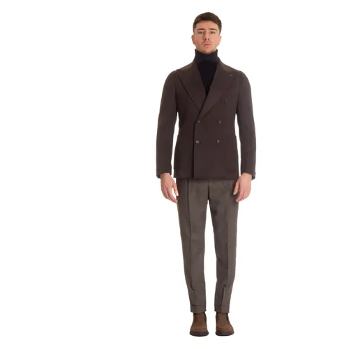 Double-Breasted Wool Jacket - Tagliatore - Modalova