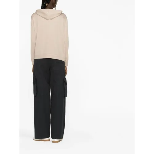 Cotton and Silk Blend Hoodie - Brunello Cucinelli - Modalova