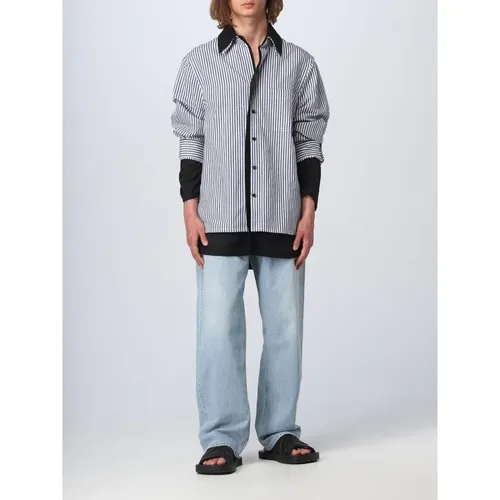Camicia a righe per uomo - Bottega Veneta - Modalova