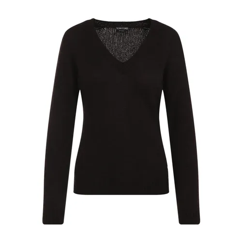 Knitwear > V-neck Knitwear - - Tom Ford - Modalova