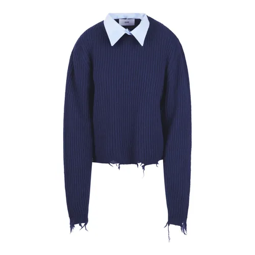 Knitwear > Round-neck Knitwear - - Solotre - Modalova