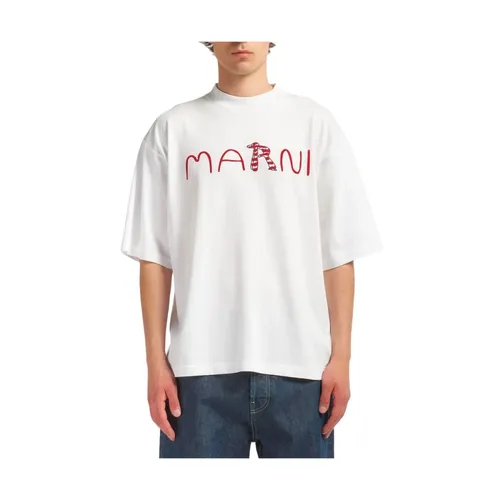 Camiseta con logo bordado - Marni - Modalova