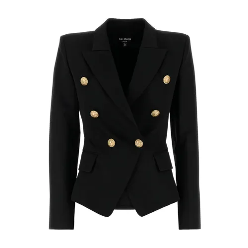 Chic Black Outerwear for Women - Balmain - Modalova