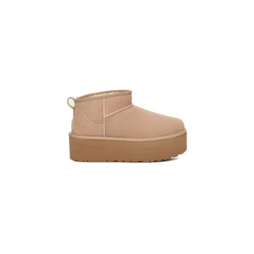 Short Suede Platform Boots - UGG - Modalova