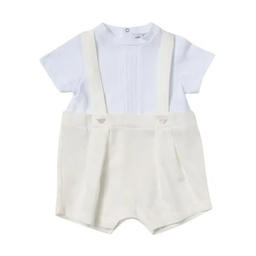 Stylish Baby Outfit Set with Suspenders - Emporio Armani - Modalova