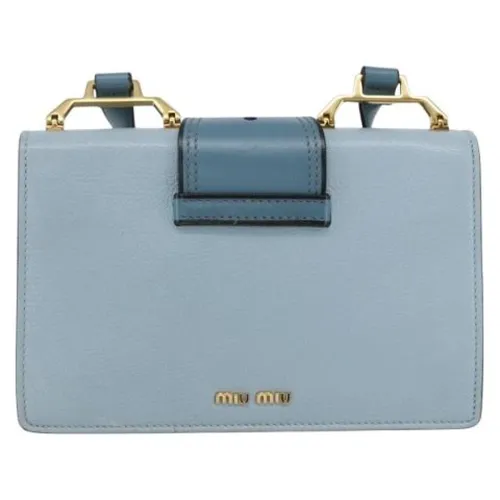 Pre-owned Leather Shoulder Bag - Miu Miu Pre-owned - Modalova