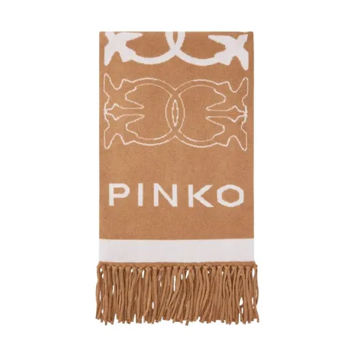 Jacquard Logo Scarf - Pinko - Modalova