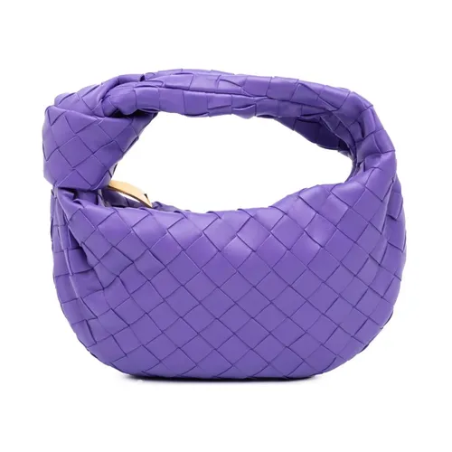 Pre-owned Woven Leather Top Handle Bag - Bottega Veneta Vintage - Modalova