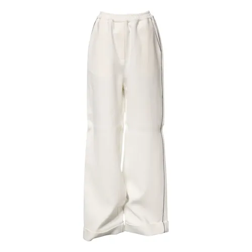 Wide Leg Pull On Pants - Dolce & Gabbana - Modalova