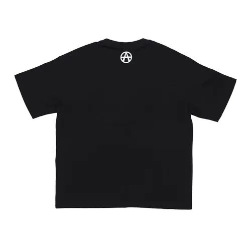 Devil Logo Print Crew Neck T-shirt - Acupuncture - Modalova