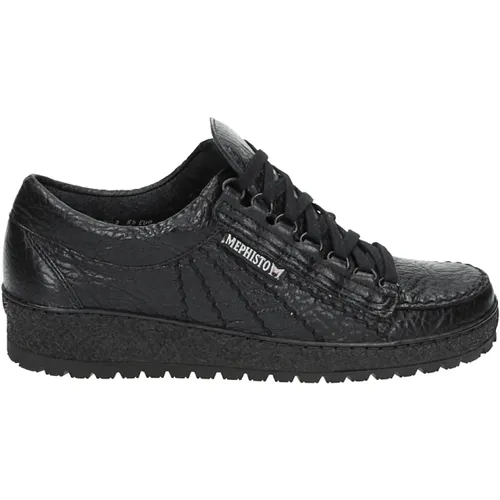Casual Low-Top schwarze Lederschuhe - Mephisto - Modalova