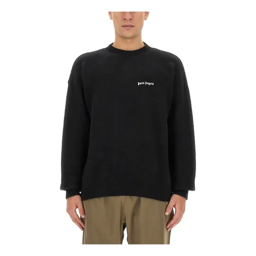 Basic Logo Sweater - Palm Angels - Modalova