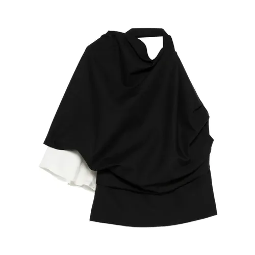 Draped Lapel Top - Róhe - Modalova