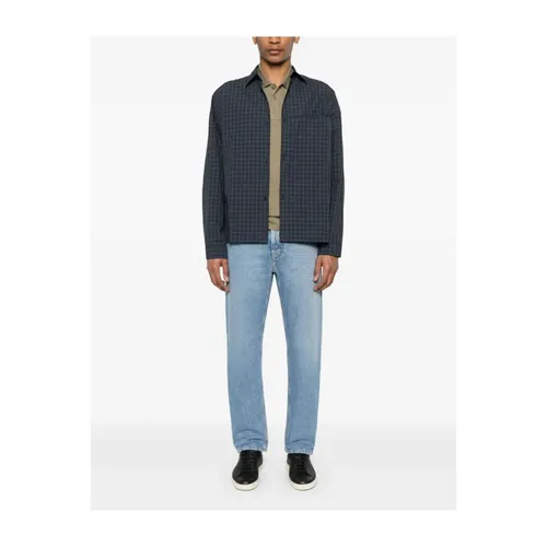 Indigo Blue Button Fly Jeans - Jacob Cohën - Modalova