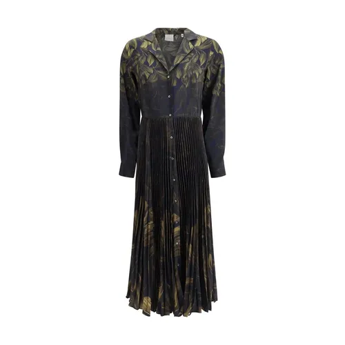 Plissierter Rock Chemisier Kleid - Sara Roka - Modalova