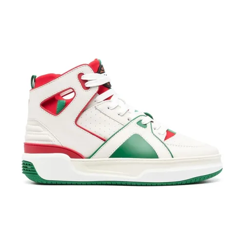 Weiße Leder Panel Sneakers - JUST DON - Modalova