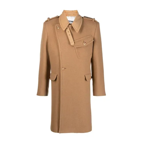 Coats > Double-Breasted Coats - - Moschino - Modalova