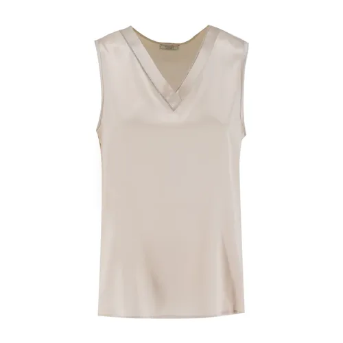 Tops > Sleeveless Tops - - Peserico - Modalova