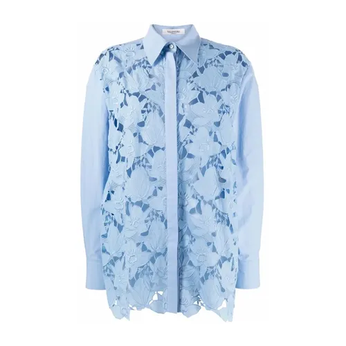 Langärmliges Spitzenhemd - Valentino - Modalova