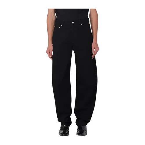 Black Relaxed Fit Jeans - Alexander McQueen - Modalova